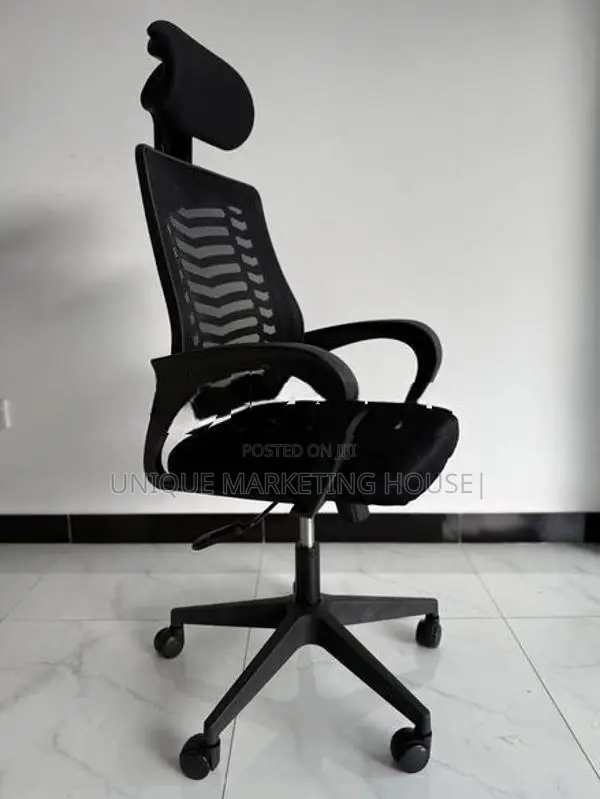 IMPORTED ZEBRA H/REST OFFICE CHAIR WITH