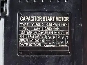 VBW (BY Men) 38L 1HP Air Compressor Belt Driven