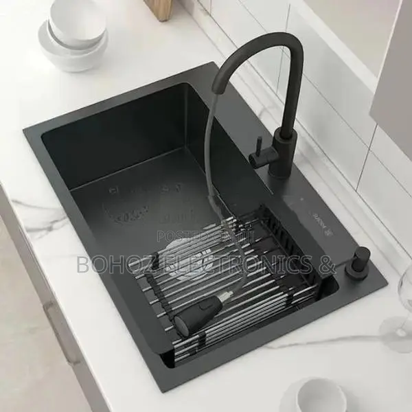 Euro Kitchen Sink Stainless Steel 50*45 (Black) - 58982