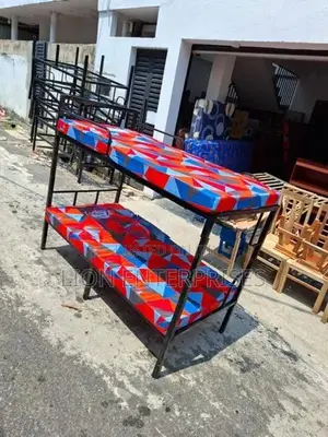 Steel Bunk Beds 6×3 with 2 double layer mattress