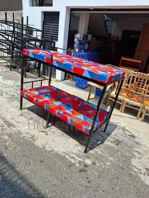 Steel Bunk Beds 6×3 with 2 double layer mattress