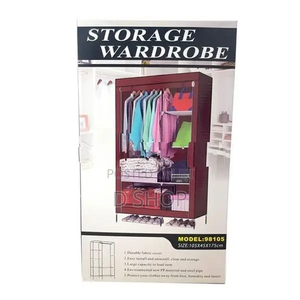Wardrobe Cloth 2 Door Cupboard Roll up Cover *** Durable Storage
