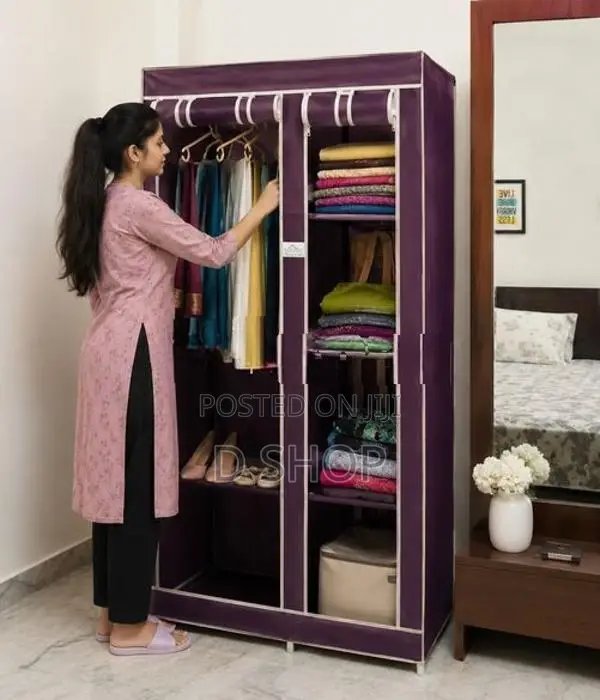 Wardrobe Cloth 2 Door Cupboard Roll up Cover *** Durable Storage