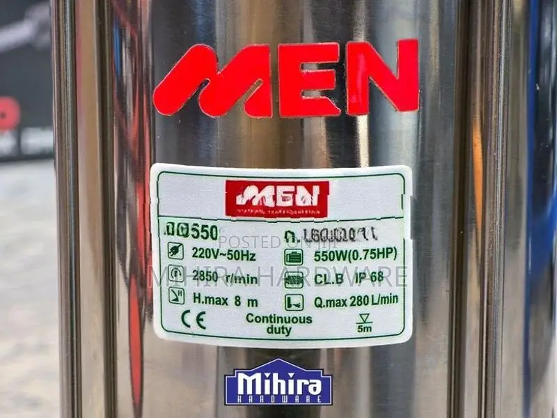 2 Men HD550 Cutter Blade Sludge Dirty Water Submersible Pump Motor Jab