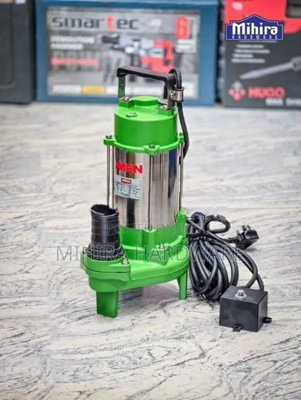 Men HD550 Cutter Blade Submersible Sludge Dirty Water Pump Motor Jabos