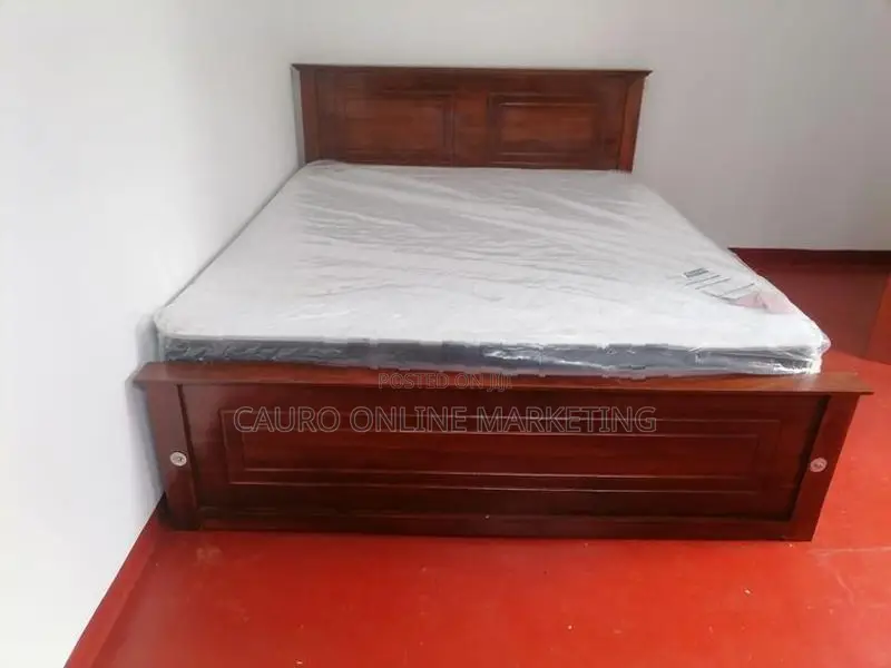 new teak box bed with spring mattress