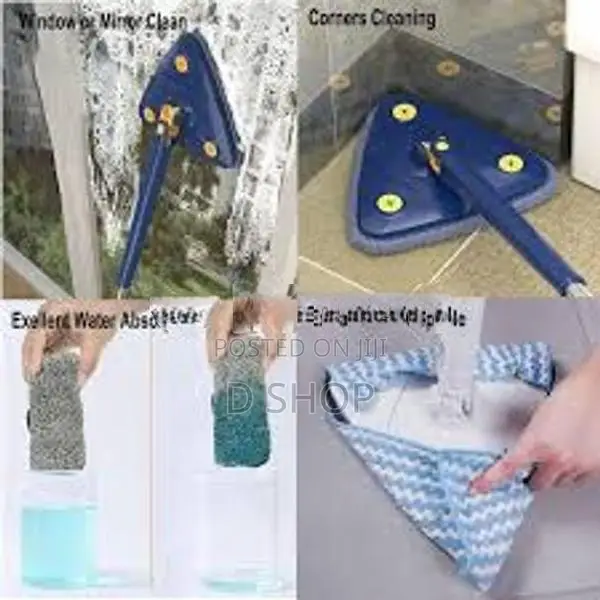 360° Rotatable Adjustable Triangle Squeeze Mop