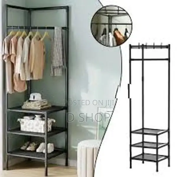 Coat Rack & Shoe Foldable - Multi Function Corner