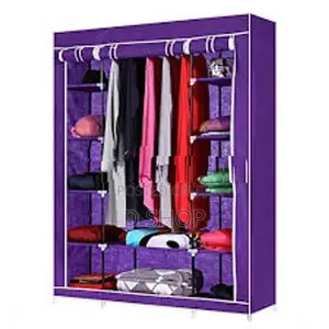 Wardrobe Cloth Cupboard - 3 Roll over Doors Storage