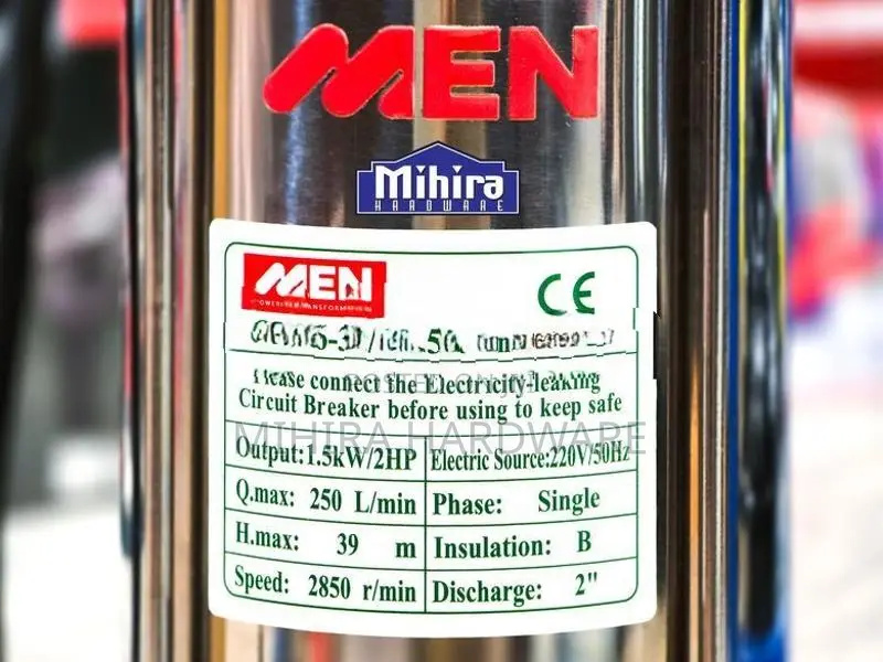 Men QDX6 2HP 2" Clean Clear Drinking Water Submersible Pump Jabos Moto