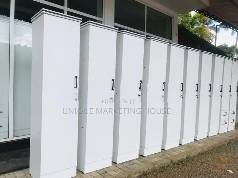 MODERN FULL WHITE SINGLE DOOR SMART CUPBOARDS