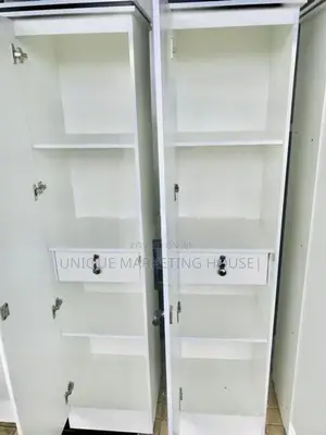 MODERN FULL WHITE SINGLE DOOR SMART CUPBOARDS
