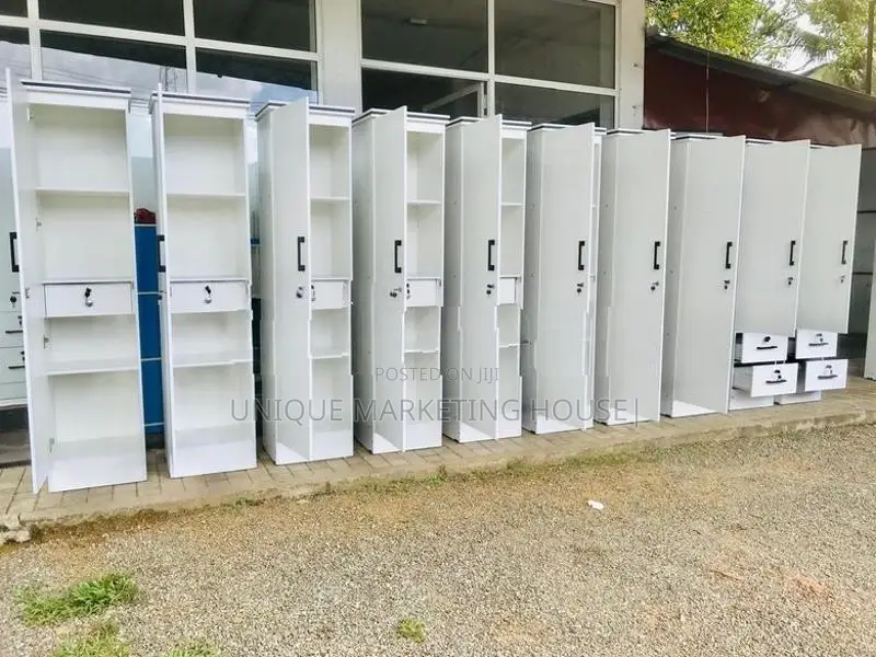 MODERN FULL WHITE SINGLE DOOR SMART CUPBOARDS