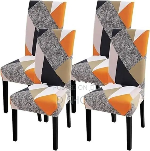 Dining Chair covers - 6 PCs Stretchable Elastic Cloth Cover Set