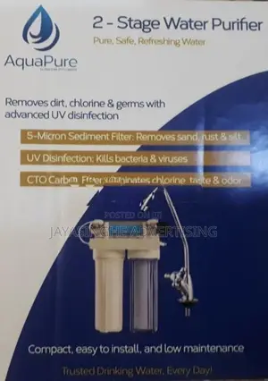Double Housing Line Water Filter With Ultra Violet (U.V.Filter)