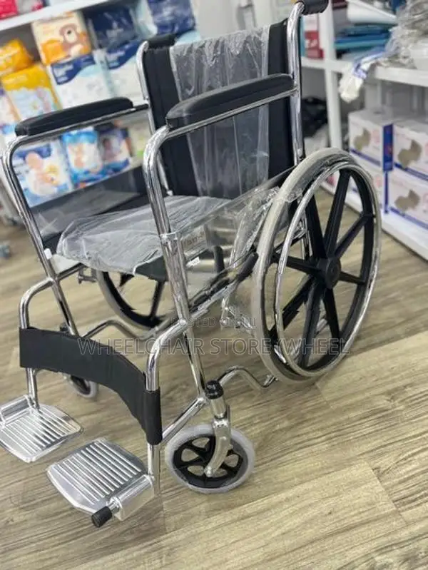 Wheelchair Fabric Padded Cushion Seat With (Alloy Wheel)