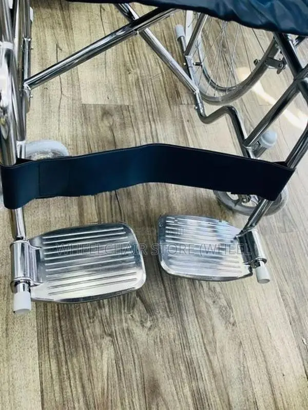 Wheelchair Crome Plated Steel Frame Wheel Chair