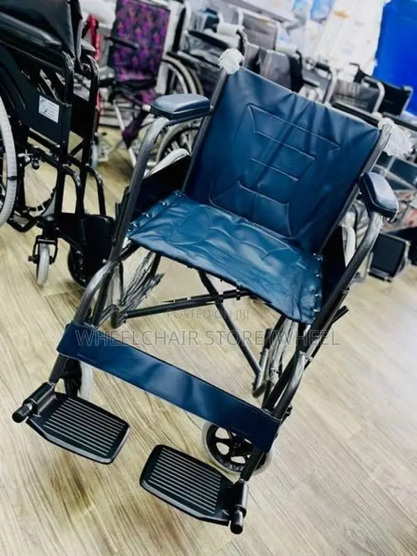 Wheelchair Powder Corted Black Safety Belt (Does Not Rust) මළ නොබැදේ