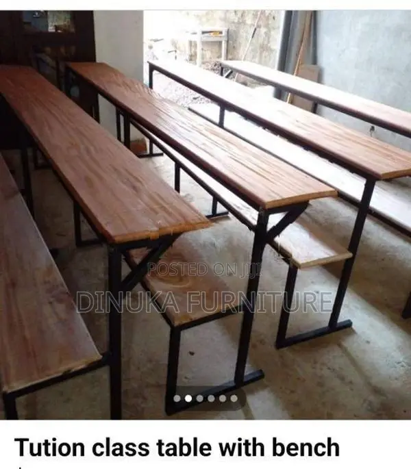 Table with Bench 6ft *15inch Mahogani