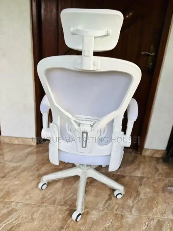 White Penguin Arm Adjustable Office Chairs