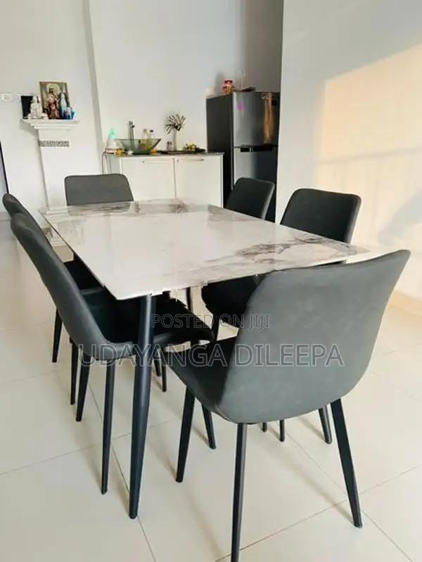 Granite Dining Table with Chairs