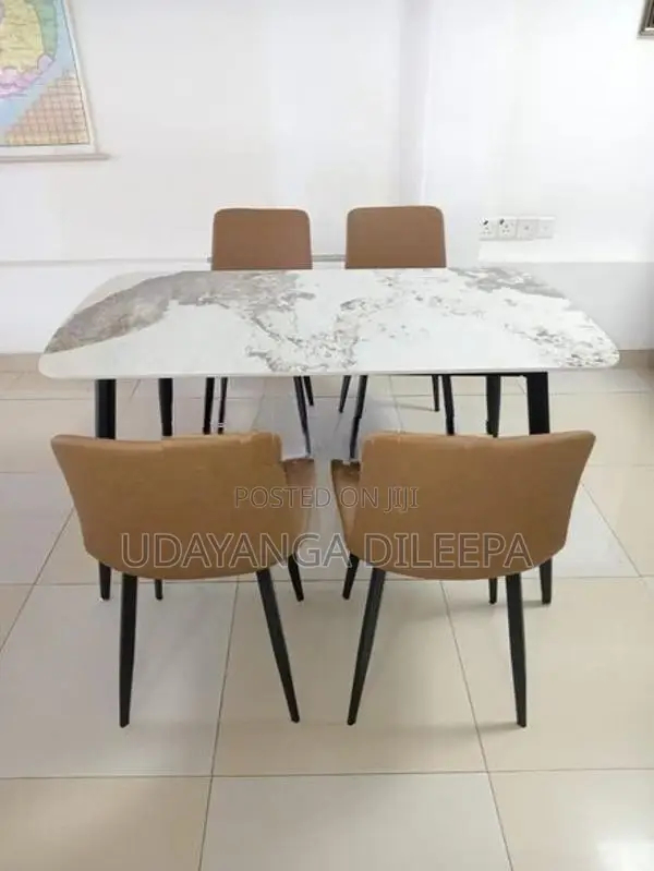 Granite Dining Table with Chairs