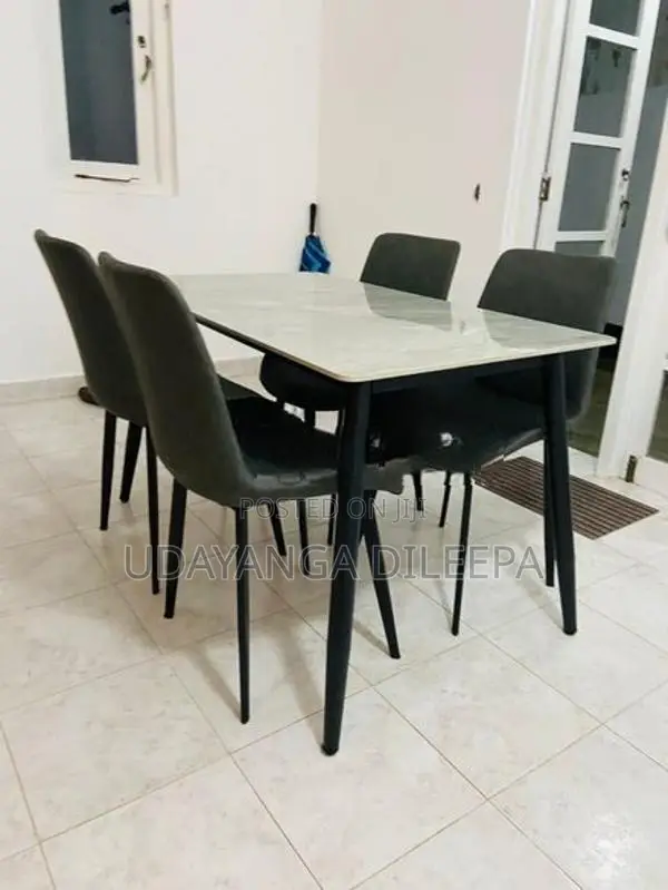 Granite Dining Table with Chairs