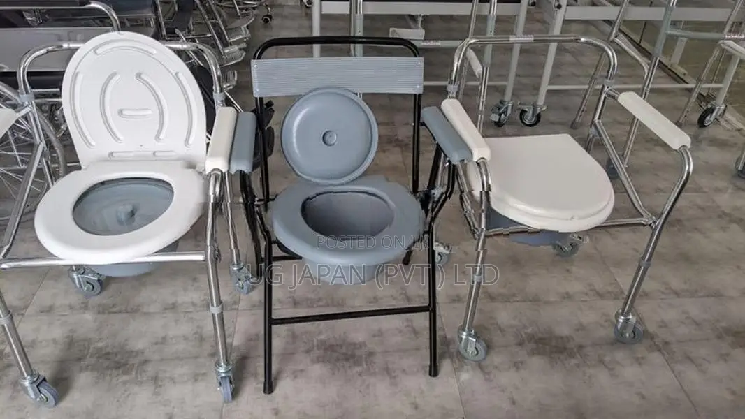 Commode Chair Gray - Foldable