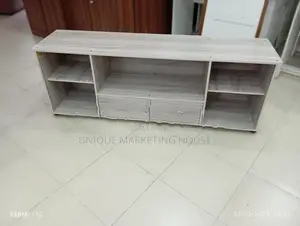 Modern 65” American White MID-Drawer TV Stand