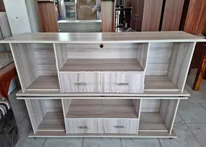 Modern 65” American White MID-Drawer TV Stand