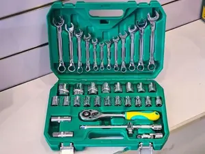 37 Pcs Combination Wrench Key & Box Socket Set Feibao 1209 Hand Tool K