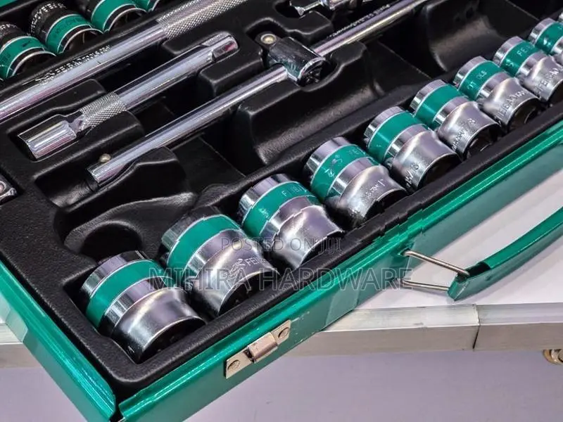Box Socket Set 41 Pieces ( FEIBAO 18-1204 ) Key Kit 1/2" Inches Mm
