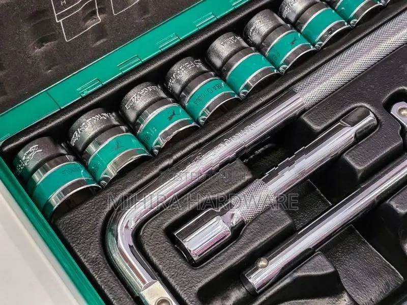 Box Socket Set 41 Pieces ( FEIBAO 18-1204 ) Key Kit 1/2" Inches Mm