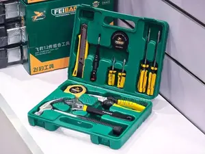 Feibao 28-8012 12pcs Hand Tool Kit Box Hammer Screwdriver Spanner Plie