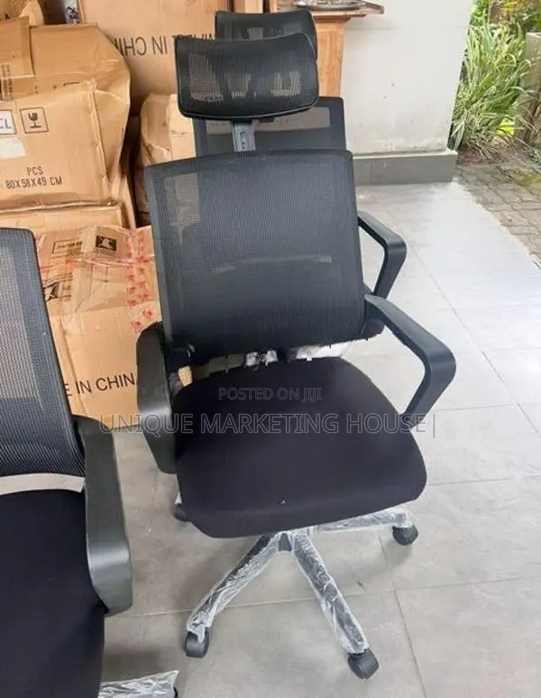Imported Sq Mesh Office Chair with H/rest