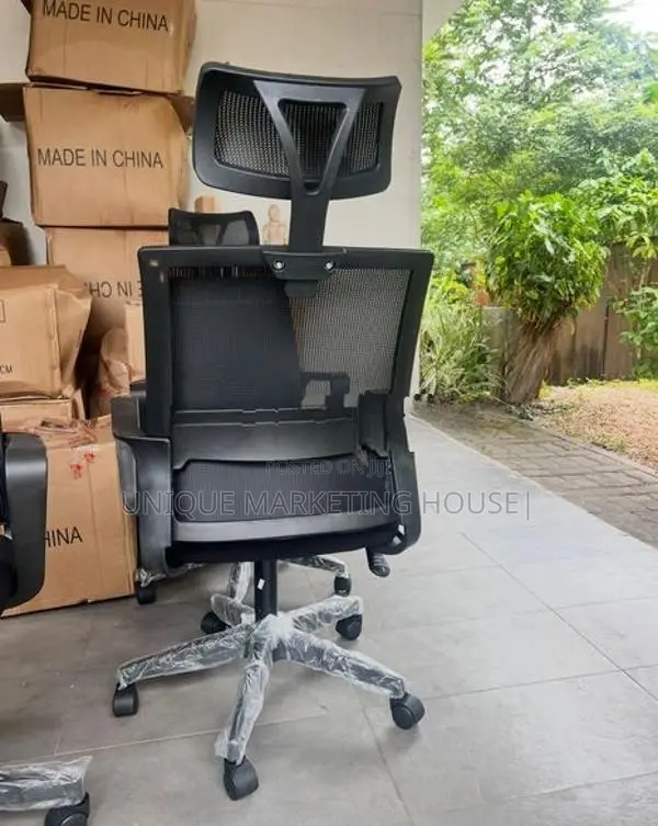 Imported Sq Mesh Office Chair with H/rest