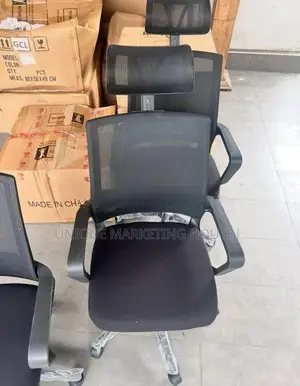 Imported Sq Mesh Office Chair with H/rest