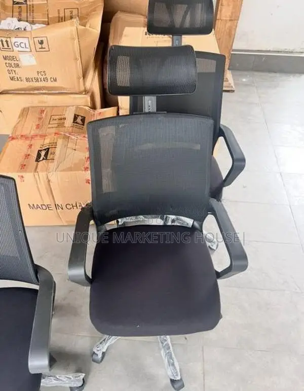 Imported Sq Mesh Office Chair with H/rest
