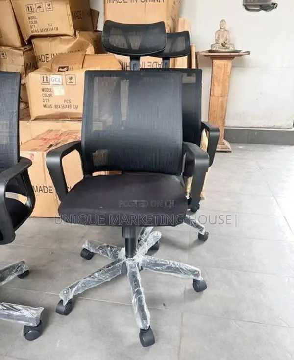 Imported Sq Mesh Office Chair with H/rest
