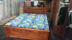 72x60 - 6x5 Queen Size Box Bed with Double Layer Mattress