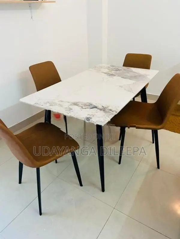 Luxury Granite Dining Table with Chairs