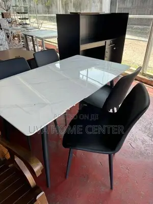 Granite Dining Table (55"x32") + 4 Chair