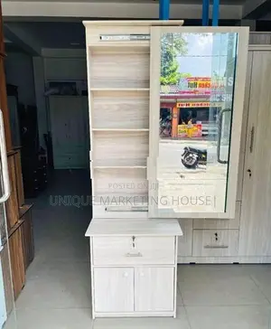 Modern American White Sliding Dressing Table