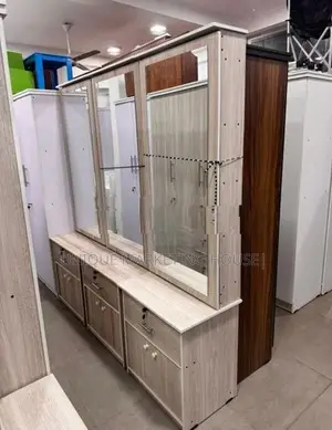 Modern American White Sliding Dressing Table