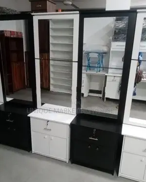 Modern BLK & WHITE SLIDING DRESSING TABLES
