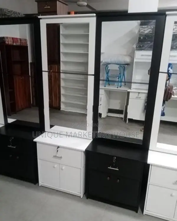 Modern BLK & WHITE SLIDING DRESSING TABLES