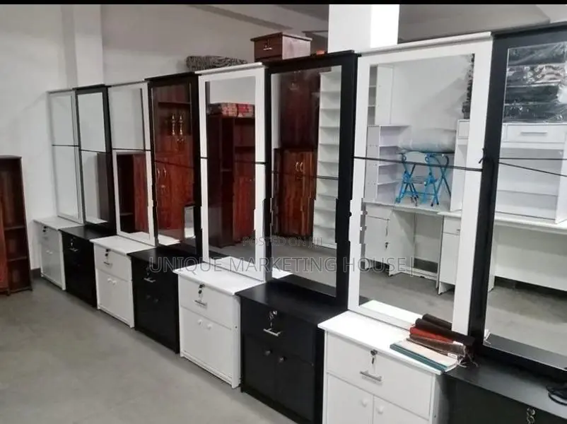 Modern BLK & WHITE SLIDING DRESSING TABLES