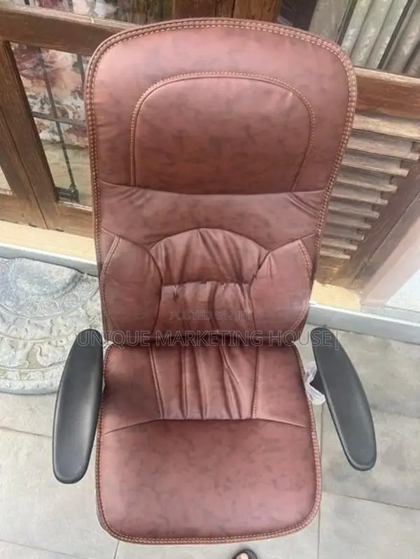 Imported BK ADJUSTABLE BROWN L/Office Chsirs