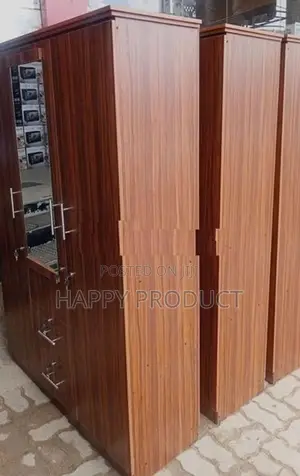 3 Door Melamine Wardrobe -Almari