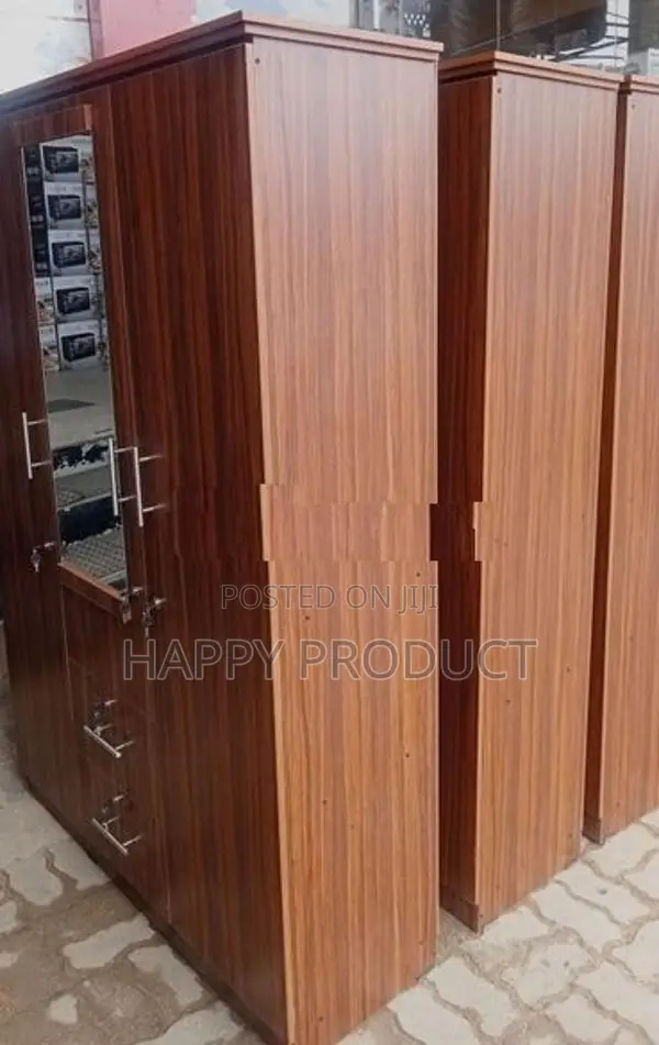 3 Door Melamine Wardrobe -Almari
